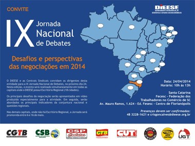 IX Jornada Nacional de Debates  Desafios e perspectivas das negociações em 2014