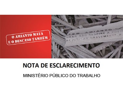 Nota de Esclarecimento do Ministério Público do Trabalho