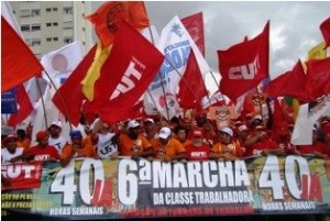 Marcha das centrais sindicais: reduzir a jornada é gerar mais e melhores empregos